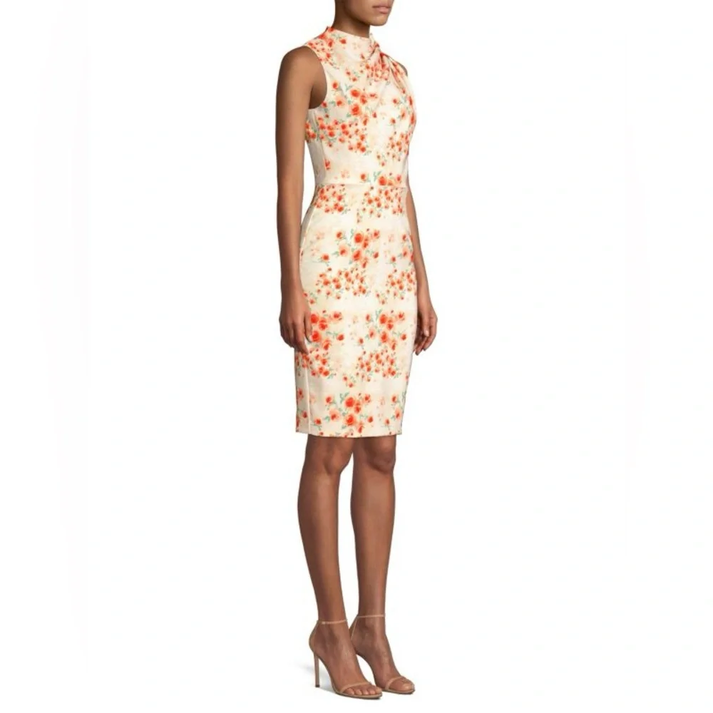 NWOT BLACK HALO Corrine Floral Sheath Dress (Size 0/XS) - Picture 3 of 8